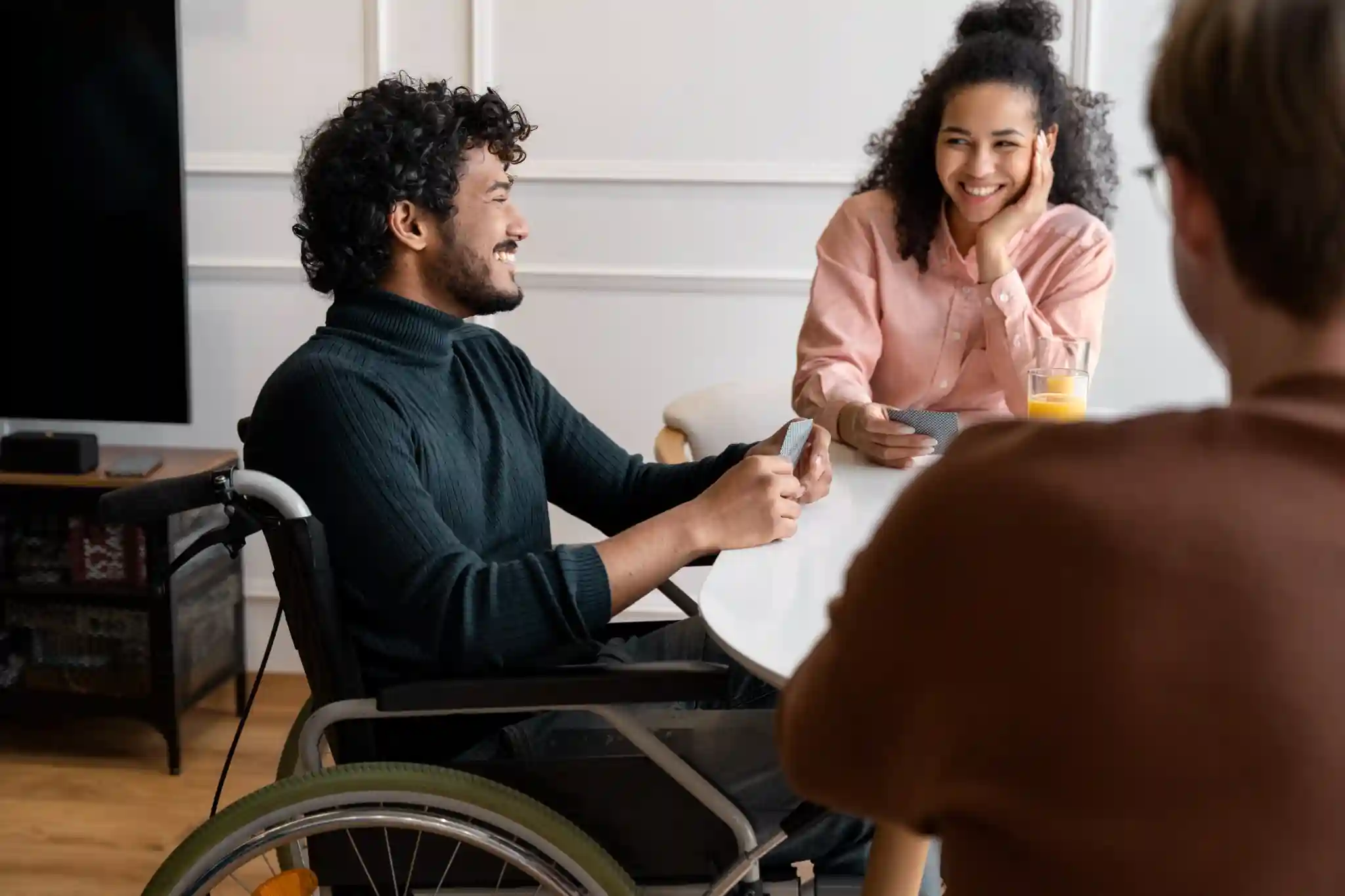 Supported Independent Living Brisbane with Multibility Care supporting an NDIS participant with everyday home life